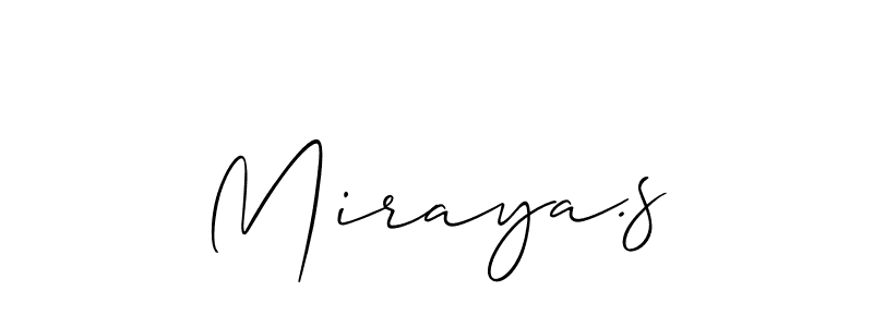 Also we have Miraya.s name is the best signature style. Create professional handwritten signature collection using Allison_Script autograph style. Miraya.s signature style 2 images and pictures png