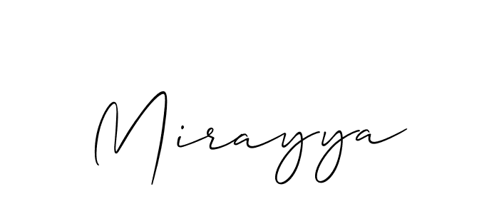Also You can easily find your signature by using the search form. We will create Mirayya name handwritten signature images for you free of cost using Allison_Script sign style. Mirayya signature style 2 images and pictures png