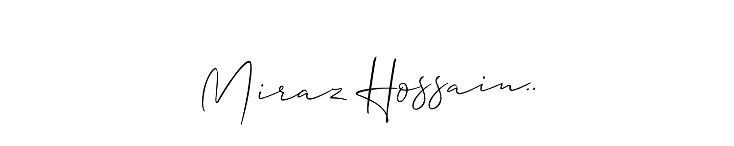 You can use this online signature creator to create a handwritten signature for the name Miraz Hossain... This is the best online autograph maker. Miraz Hossain.. signature style 2 images and pictures png