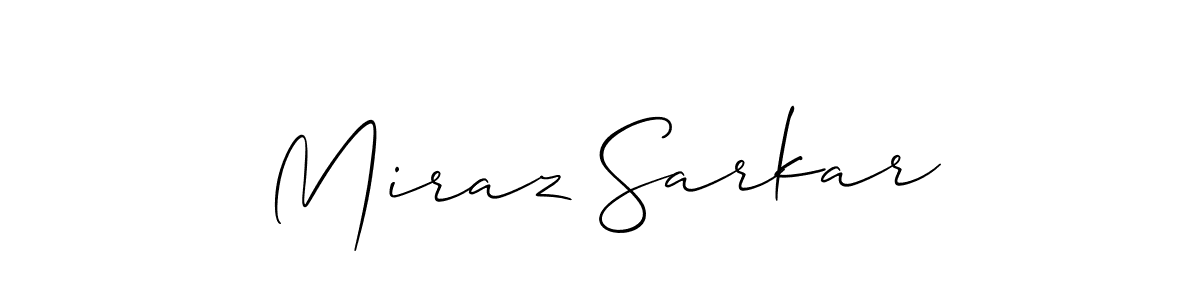 How to make Miraz Sarkar signature? Allison_Script is a professional autograph style. Create handwritten signature for Miraz Sarkar name. Miraz Sarkar signature style 2 images and pictures png