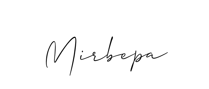 Make a beautiful signature design for name Mirbepa. Use this online signature maker to create a handwritten signature for free. Mirbepa signature style 2 images and pictures png