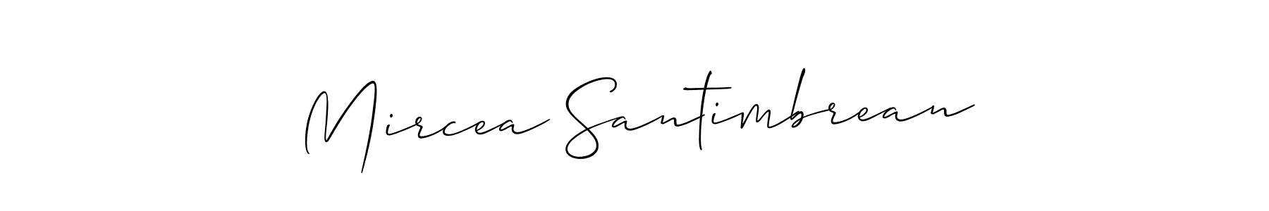Use a signature maker to create a handwritten signature online. With this signature software, you can design (Allison_Script) your own signature for name Mircea Santimbrean. Mircea Santimbrean signature style 2 images and pictures png