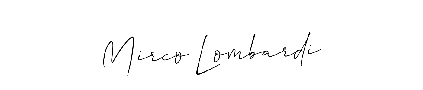 How to make Mirco Lombardi signature? Allison_Script is a professional autograph style. Create handwritten signature for Mirco Lombardi name. Mirco Lombardi signature style 2 images and pictures png