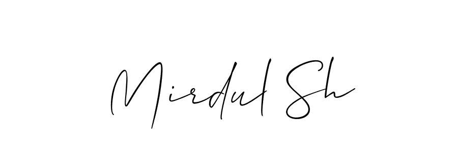Make a beautiful signature design for name Mirdul Sh. Use this online signature maker to create a handwritten signature for free. Mirdul Sh signature style 2 images and pictures png