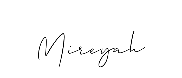 Make a short Mireyah signature style. Manage your documents anywhere anytime using Allison_Script. Create and add eSignatures, submit forms, share and send files easily. Mireyah signature style 2 images and pictures png