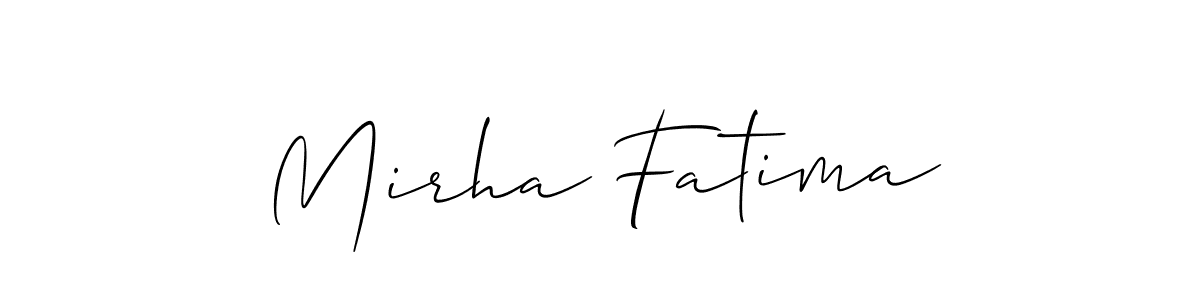 Best and Professional Signature Style for Mirha Fatima. Allison_Script Best Signature Style Collection. Mirha Fatima signature style 2 images and pictures png
