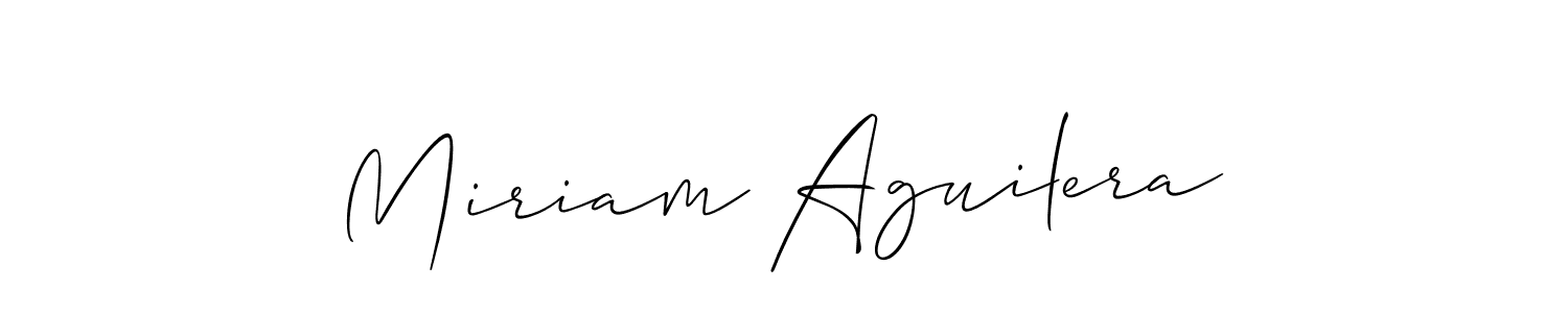 Similarly Allison_Script is the best handwritten signature design. Signature creator online .You can use it as an online autograph creator for name Miriam Aguilera. Miriam Aguilera signature style 2 images and pictures png