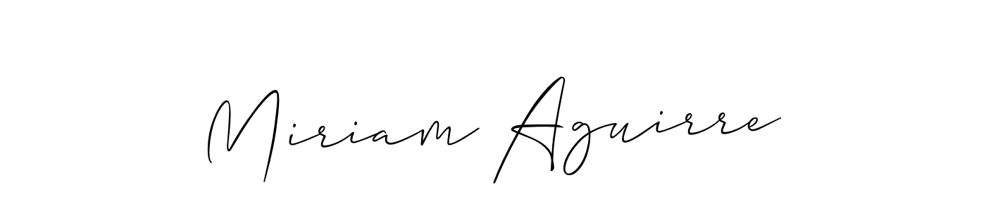 You should practise on your own different ways (Allison_Script) to write your name (Miriam Aguirre) in signature. don't let someone else do it for you. Miriam Aguirre signature style 2 images and pictures png