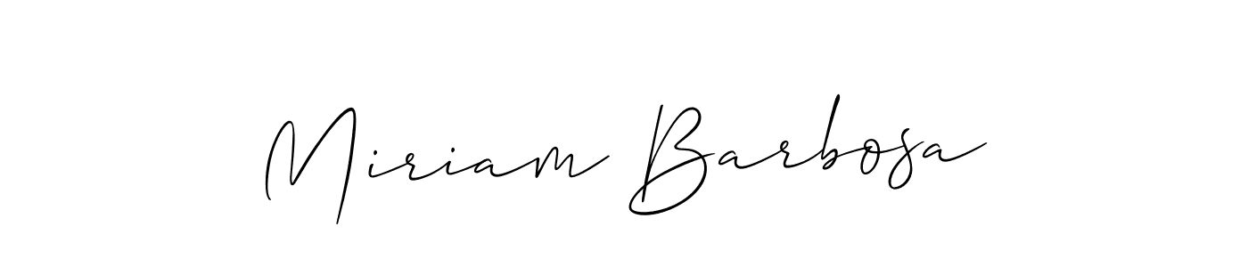 Also we have Miriam Barbosa name is the best signature style. Create professional handwritten signature collection using Allison_Script autograph style. Miriam Barbosa signature style 2 images and pictures png