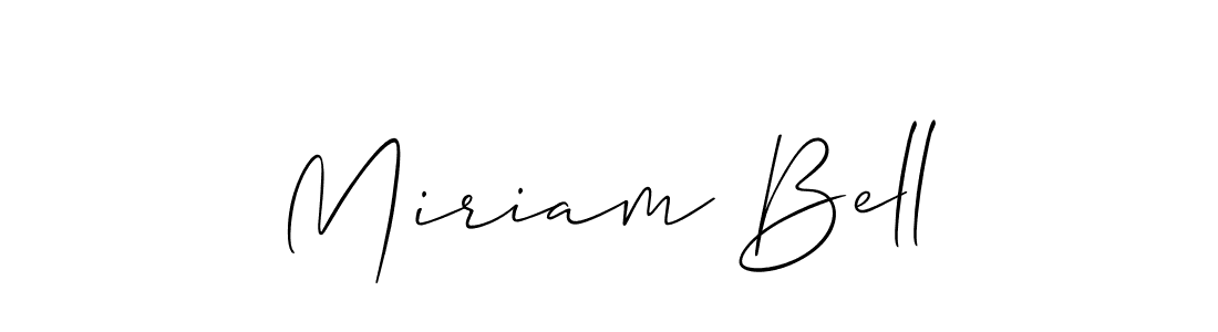 if you are searching for the best signature style for your name Miriam Bell. so please give up your signature search. here we have designed multiple signature styles  using Allison_Script. Miriam Bell signature style 2 images and pictures png