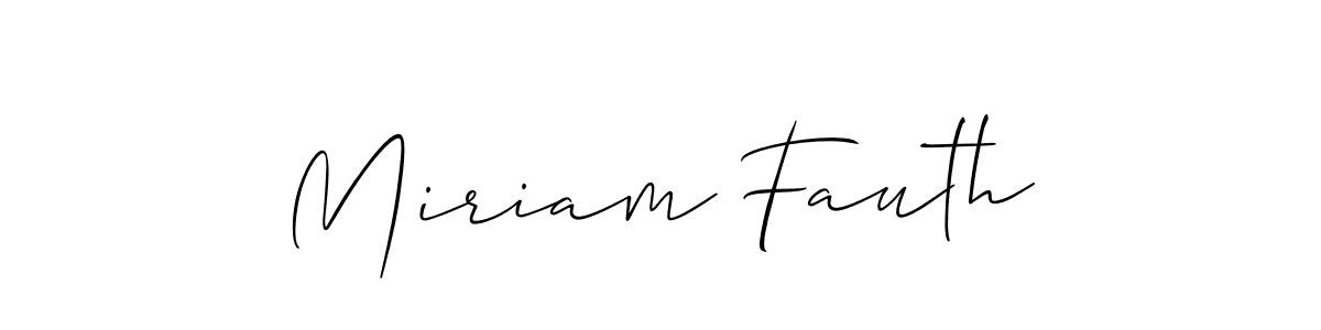 Similarly Allison_Script is the best handwritten signature design. Signature creator online .You can use it as an online autograph creator for name Miriam Fauth. Miriam Fauth signature style 2 images and pictures png