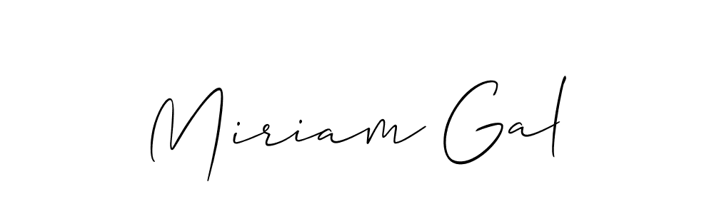 How to make Miriam Gal signature? Allison_Script is a professional autograph style. Create handwritten signature for Miriam Gal name. Miriam Gal signature style 2 images and pictures png