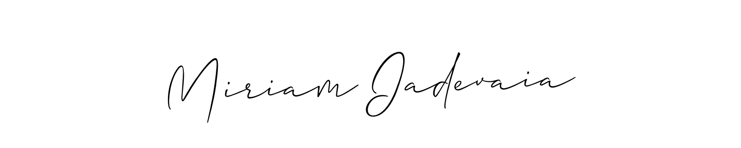 How to make Miriam Iadevaia signature? Allison_Script is a professional autograph style. Create handwritten signature for Miriam Iadevaia name. Miriam Iadevaia signature style 2 images and pictures png