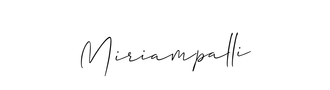 Also You can easily find your signature by using the search form. We will create Miriampalli name handwritten signature images for you free of cost using Allison_Script sign style. Miriampalli signature style 2 images and pictures png