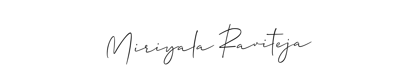 Also You can easily find your signature by using the search form. We will create Miriyala Raviteja name handwritten signature images for you free of cost using Allison_Script sign style. Miriyala Raviteja signature style 2 images and pictures png