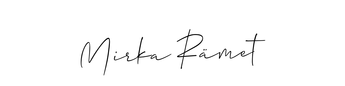 Once you've used our free online signature maker to create your best signature Allison_Script style, it's time to enjoy all of the benefits that Mirka Rämet name signing documents. Mirka Rämet signature style 2 images and pictures png