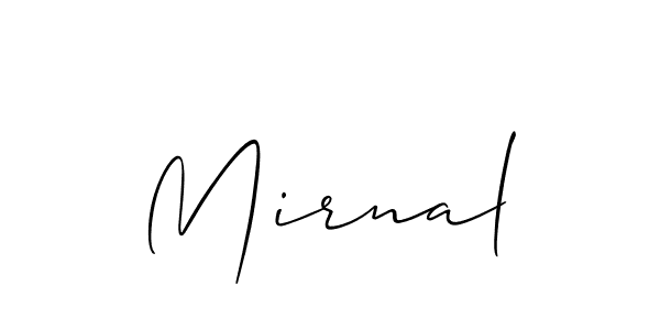 Best and Professional Signature Style for Mirnal. Allison_Script Best Signature Style Collection. Mirnal signature style 2 images and pictures png
