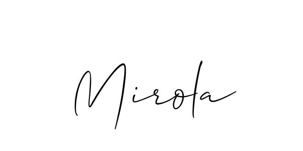 Make a beautiful signature design for name Mirola. Use this online signature maker to create a handwritten signature for free. Mirola signature style 2 images and pictures png