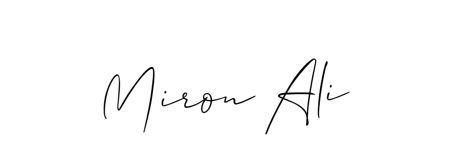 Make a beautiful signature design for name Miron Ali. Use this online signature maker to create a handwritten signature for free. Miron Ali signature style 2 images and pictures png