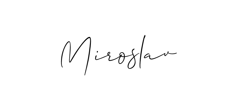 Best and Professional Signature Style for Miroslav. Allison_Script Best Signature Style Collection. Miroslav signature style 2 images and pictures png