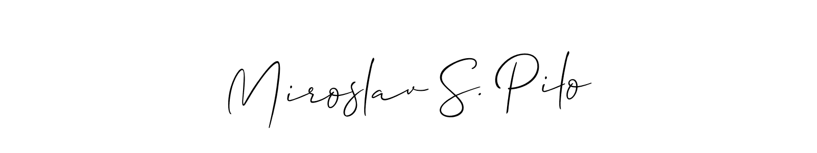 Here are the top 10 professional signature styles for the name Miroslav S. Pilo. These are the best autograph styles you can use for your name. Miroslav S. Pilo signature style 2 images and pictures png