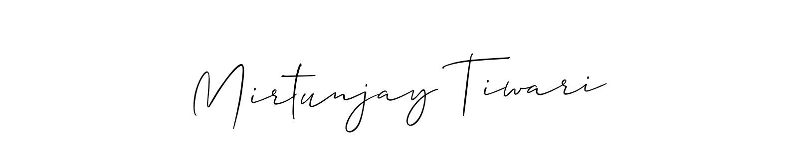 Create a beautiful signature design for name Mirtunjay Tiwari. With this signature (Allison_Script) fonts, you can make a handwritten signature for free. Mirtunjay Tiwari signature style 2 images and pictures png