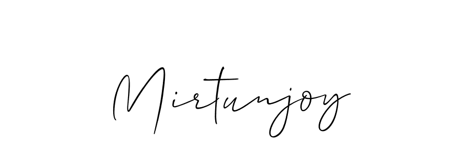 How to make Mirtunjoy name signature. Use Allison_Script style for creating short signs online. This is the latest handwritten sign. Mirtunjoy signature style 2 images and pictures png