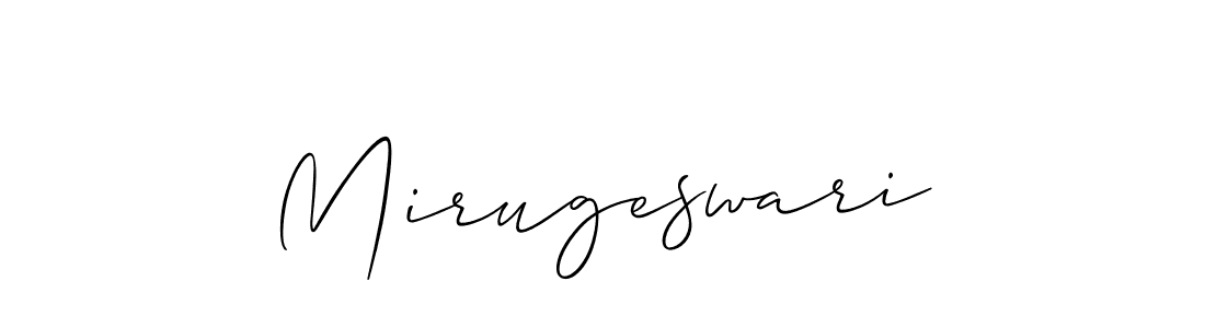 Mirugeswari stylish signature style. Best Handwritten Sign (Allison_Script) for my name. Handwritten Signature Collection Ideas for my name Mirugeswari. Mirugeswari signature style 2 images and pictures png