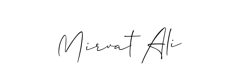 Create a beautiful signature design for name Mirvat Ali. With this signature (Allison_Script) fonts, you can make a handwritten signature for free. Mirvat Ali signature style 2 images and pictures png