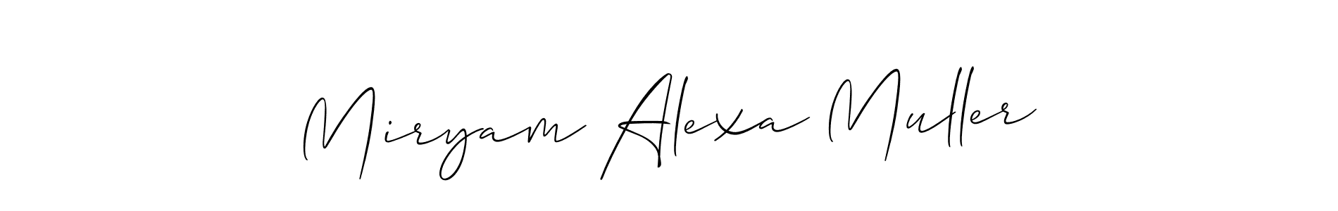 This is the best signature style for the Miryam Alexa Muller name. Also you like these signature font (Allison_Script). Mix name signature. Miryam Alexa Muller signature style 2 images and pictures png