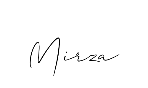 Mirza stylish signature style. Best Handwritten Sign (Allison_Script) for my name. Handwritten Signature Collection Ideas for my name Mirza. Mirza signature style 2 images and pictures png