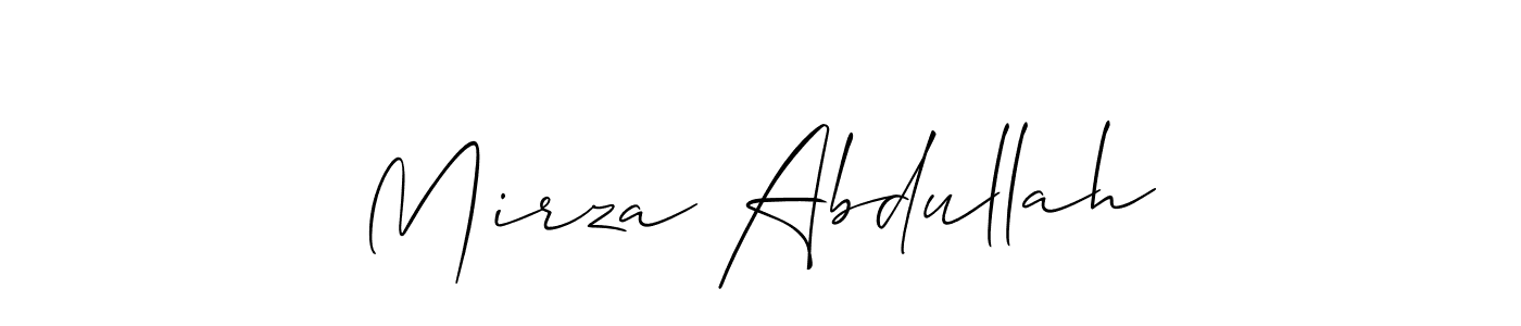 Also we have Mirza Abdullah name is the best signature style. Create professional handwritten signature collection using Allison_Script autograph style. Mirza Abdullah signature style 2 images and pictures png