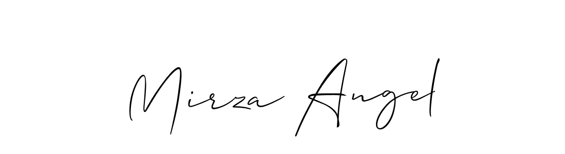 How to Draw Mirza Angel signature style? Allison_Script is a latest design signature styles for name Mirza Angel. Mirza Angel signature style 2 images and pictures png