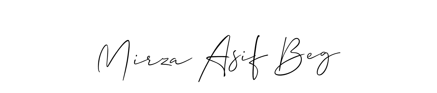 You should practise on your own different ways (Allison_Script) to write your name (Mirza Asif Beg) in signature. don't let someone else do it for you. Mirza Asif Beg signature style 2 images and pictures png