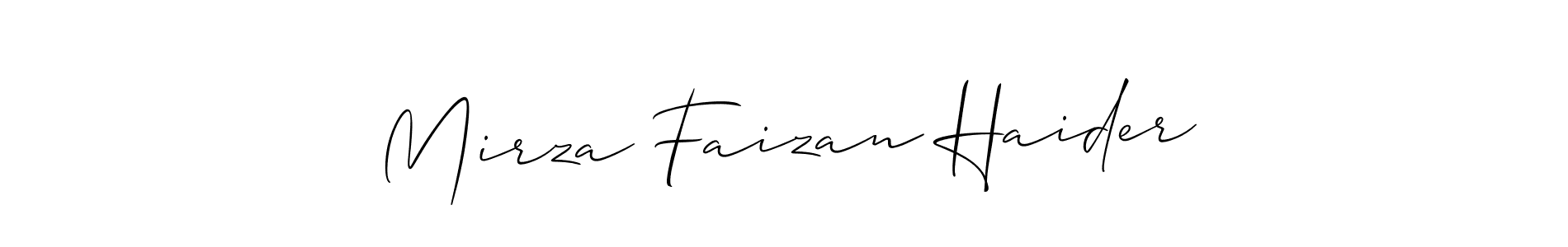 You can use this online signature creator to create a handwritten signature for the name Mirza Faizan Haider. This is the best online autograph maker. Mirza Faizan Haider signature style 2 images and pictures png