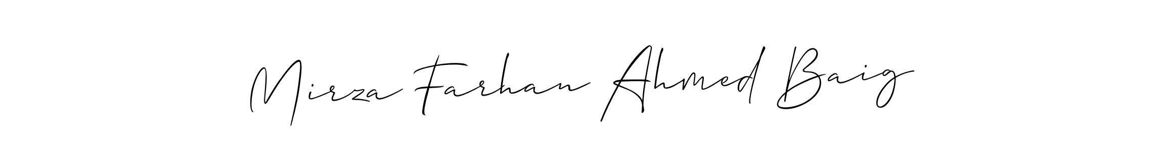 Once you've used our free online signature maker to create your best signature Allison_Script style, it's time to enjoy all of the benefits that Mirza Farhan Ahmed Baig name signing documents. Mirza Farhan Ahmed Baig signature style 2 images and pictures png