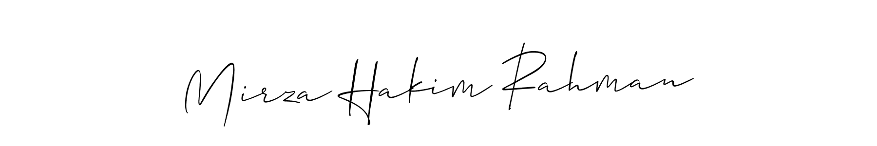 Also we have Mirza Hakim Rahman name is the best signature style. Create professional handwritten signature collection using Allison_Script autograph style. Mirza Hakim Rahman signature style 2 images and pictures png