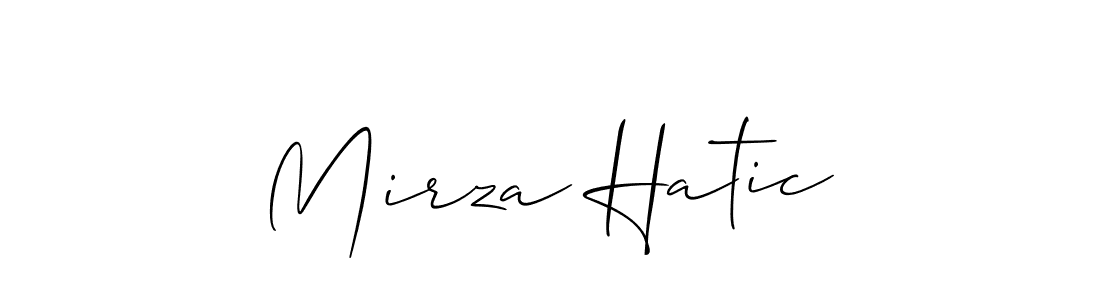 Once you've used our free online signature maker to create your best signature Allison_Script style, it's time to enjoy all of the benefits that Mirza Hatic name signing documents. Mirza Hatic signature style 2 images and pictures png