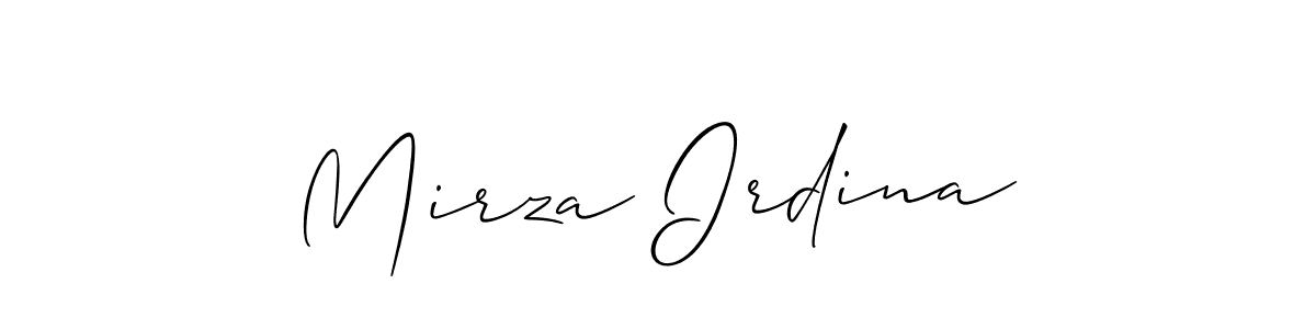 Once you've used our free online signature maker to create your best signature Allison_Script style, it's time to enjoy all of the benefits that Mirza Irdina name signing documents. Mirza Irdina signature style 2 images and pictures png