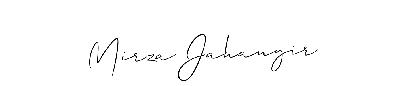 How to Draw Mirza Jahangir signature style? Allison_Script is a latest design signature styles for name Mirza Jahangir. Mirza Jahangir signature style 2 images and pictures png
