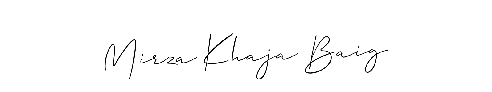 See photos of Mirza Khaja Baig official signature by Spectra . Check more albums & portfolios. Read reviews & check more about Allison_Script font. Mirza Khaja Baig signature style 2 images and pictures png