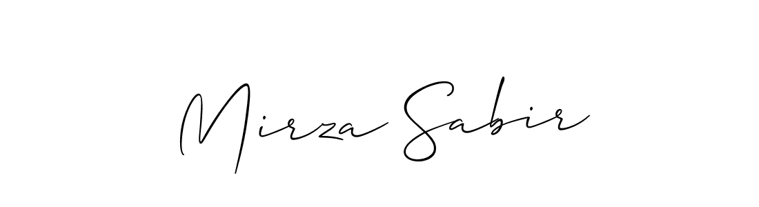 Mirza Sabir stylish signature style. Best Handwritten Sign (Allison_Script) for my name. Handwritten Signature Collection Ideas for my name Mirza Sabir. Mirza Sabir signature style 2 images and pictures png