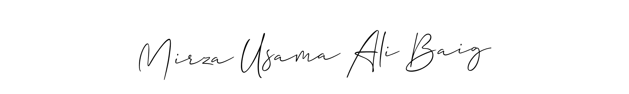 How to make Mirza Usama Ali Baig signature? Allison_Script is a professional autograph style. Create handwritten signature for Mirza Usama Ali Baig name. Mirza Usama Ali Baig signature style 2 images and pictures png