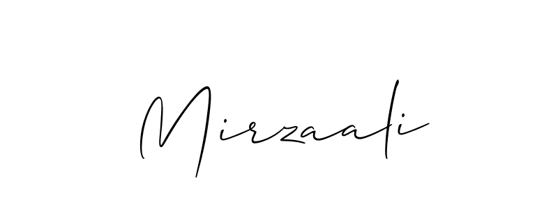 How to make Mirzaali signature? Allison_Script is a professional autograph style. Create handwritten signature for Mirzaali name. Mirzaali signature style 2 images and pictures png