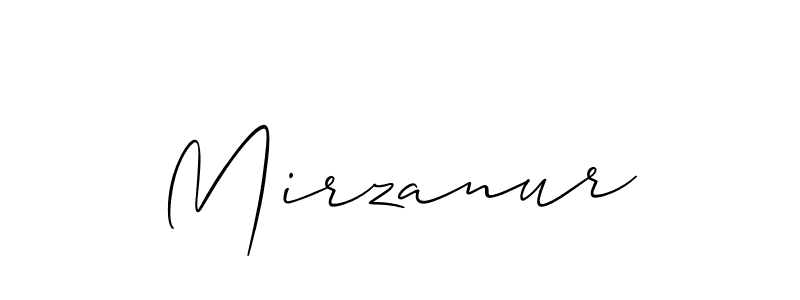 Design your own signature with our free online signature maker. With this signature software, you can create a handwritten (Allison_Script) signature for name Mirzanur. Mirzanur signature style 2 images and pictures png