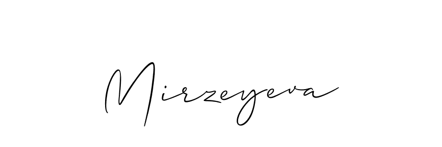 Make a short Mirzeyeva signature style. Manage your documents anywhere anytime using Allison_Script. Create and add eSignatures, submit forms, share and send files easily. Mirzeyeva signature style 2 images and pictures png