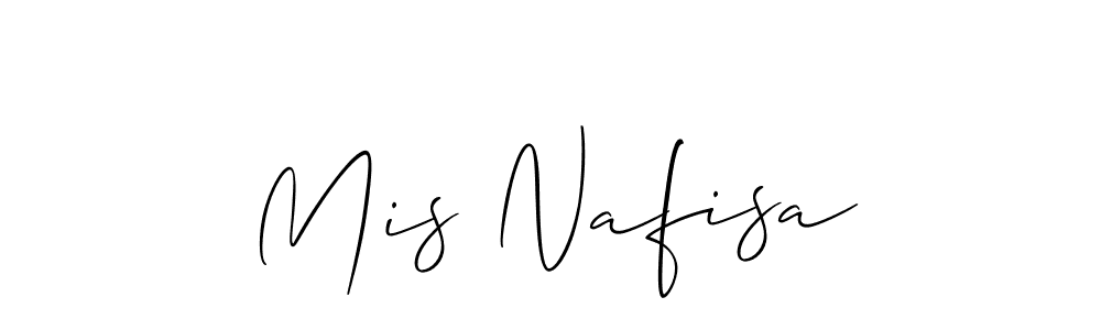 How to make Mis Nafisa signature? Allison_Script is a professional autograph style. Create handwritten signature for Mis Nafisa name. Mis Nafisa signature style 2 images and pictures png
