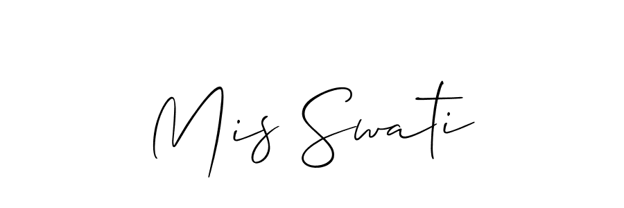 Also we have Mis Swati name is the best signature style. Create professional handwritten signature collection using Allison_Script autograph style. Mis Swati signature style 2 images and pictures png