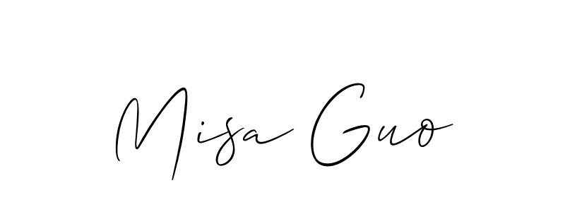 Best and Professional Signature Style for Misa Guo. Allison_Script Best Signature Style Collection. Misa Guo signature style 2 images and pictures png