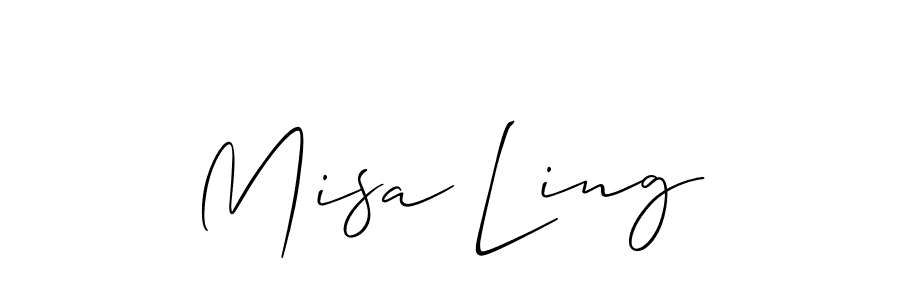 Also You can easily find your signature by using the search form. We will create Misa Ling name handwritten signature images for you free of cost using Allison_Script sign style. Misa Ling signature style 2 images and pictures png